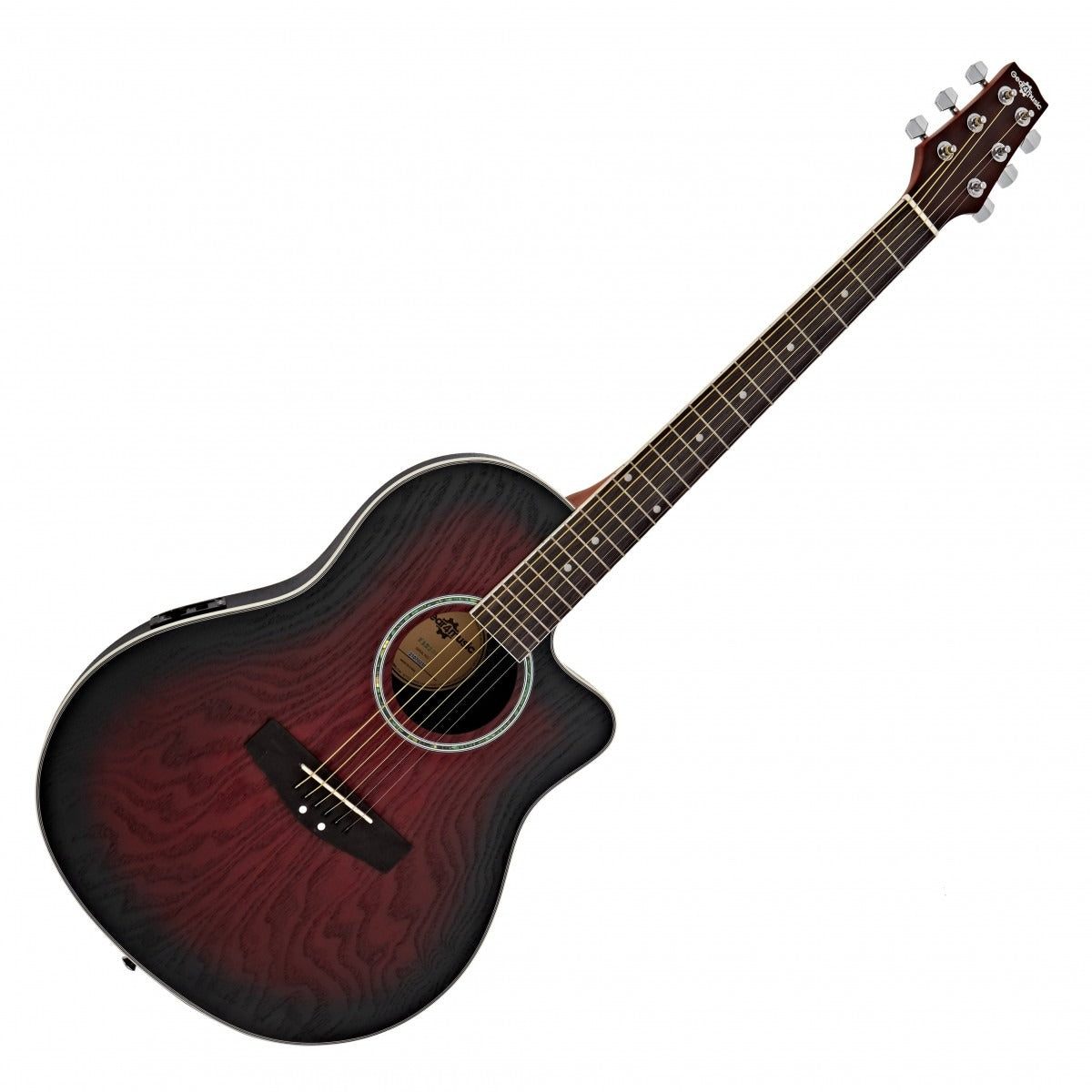 Deluxe Roundback Red Burst