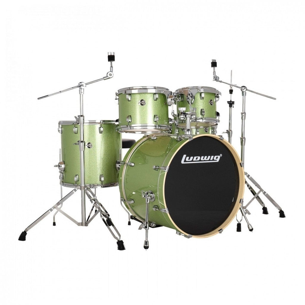 Ludwig Evolution 22'' 5pc Drum Kit w/Cymbals, Mint